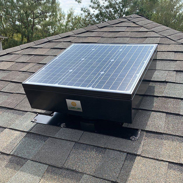 Industrial solar attic fan