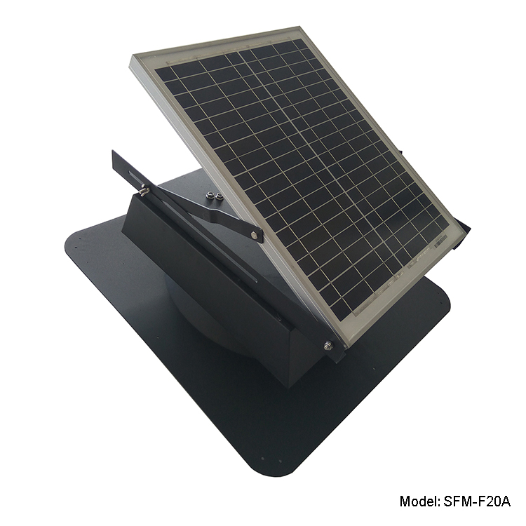 20W Solar Attic Vent Fan for House