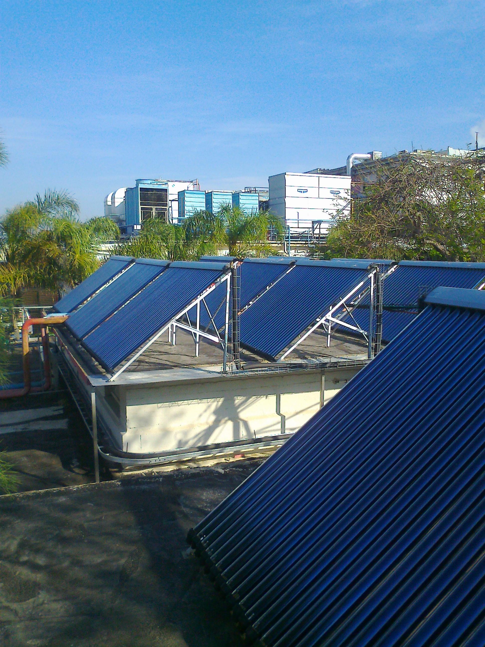 Hotel solar water heating system application